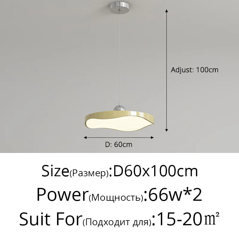 lustre rond moderne minimaliste protection des yeux