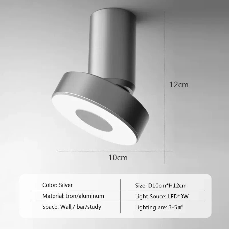 plafonnier moderne à leds pour diverses pièces projecteurs lumineux