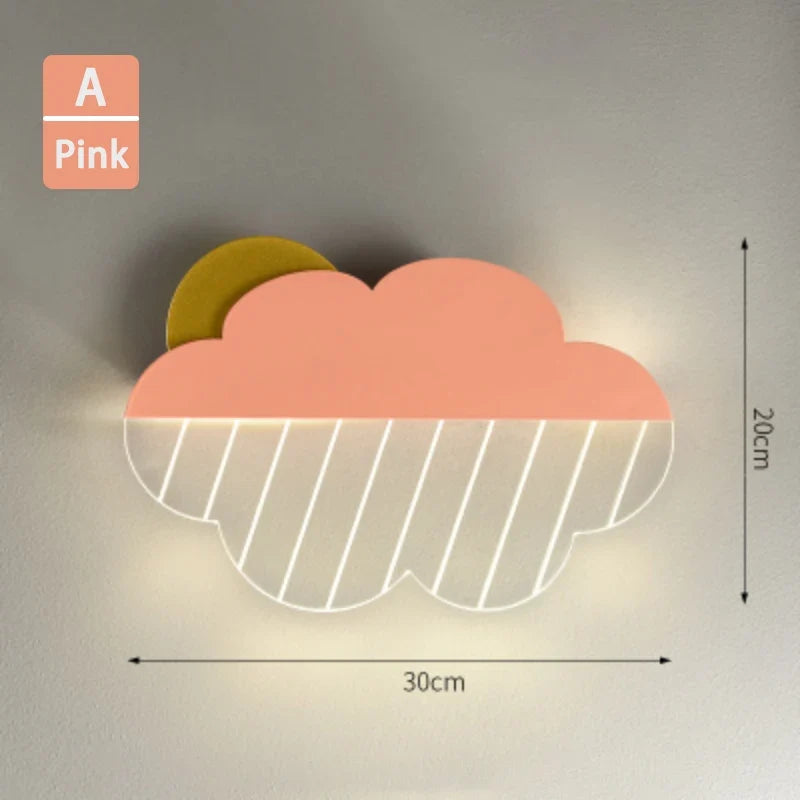 appliques murales nuages en plumes pour décoration enfant