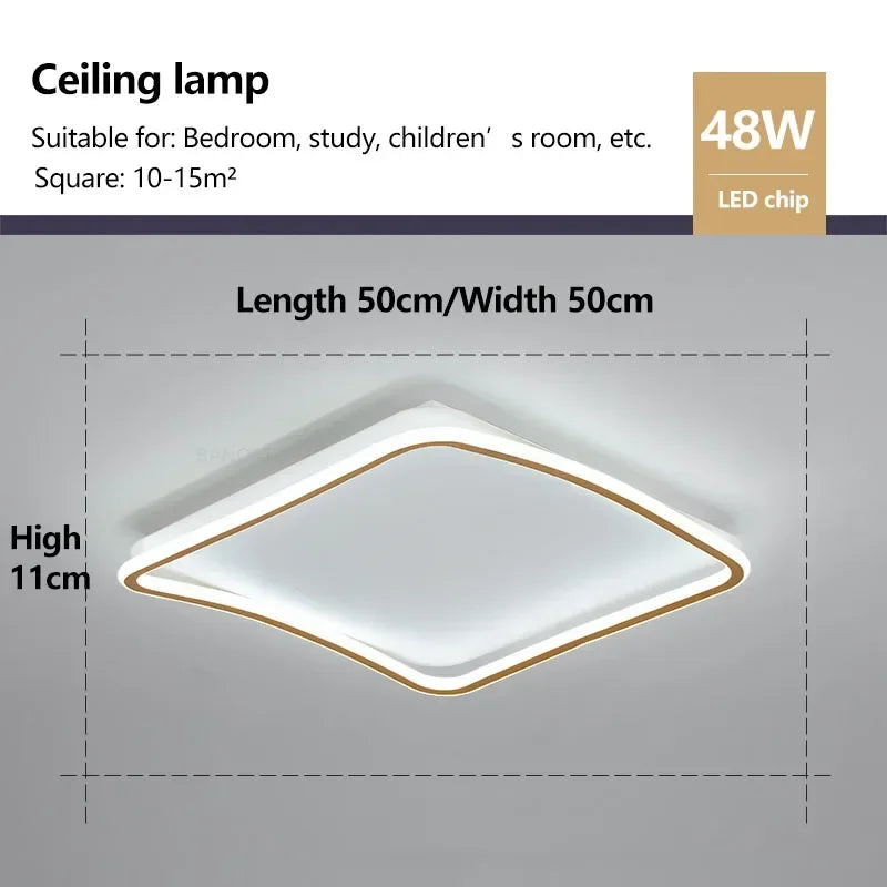 plafonnier led moderne pour décoration intérieure élégante et simple
