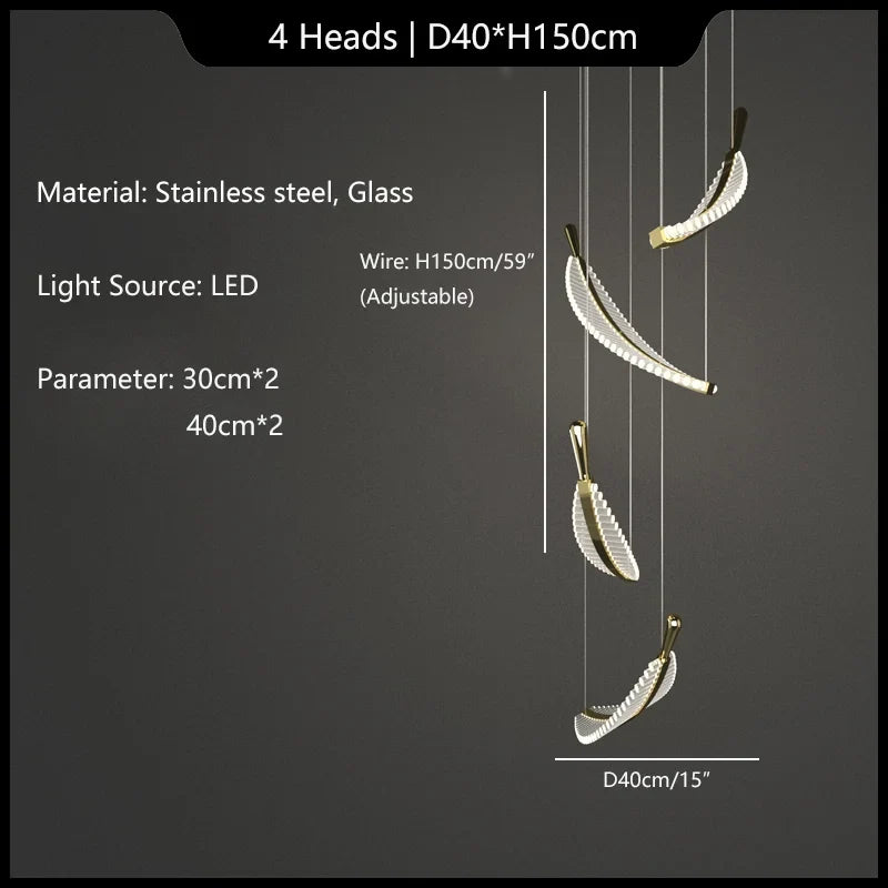 lustre suspendu en verre design pour intérieur élégant