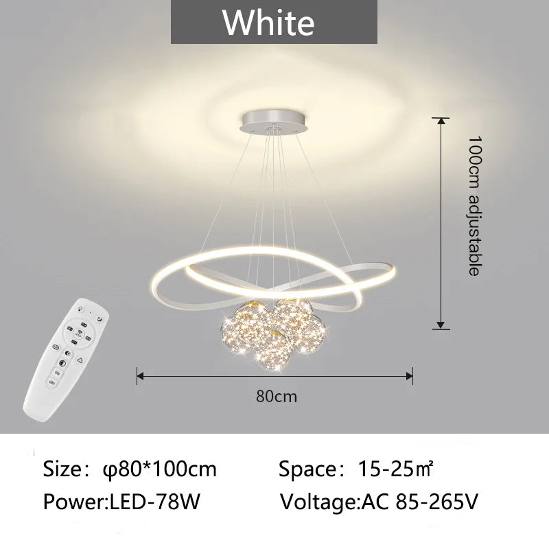 lustre moderne suspendu pour éclairage intérieur design élégant