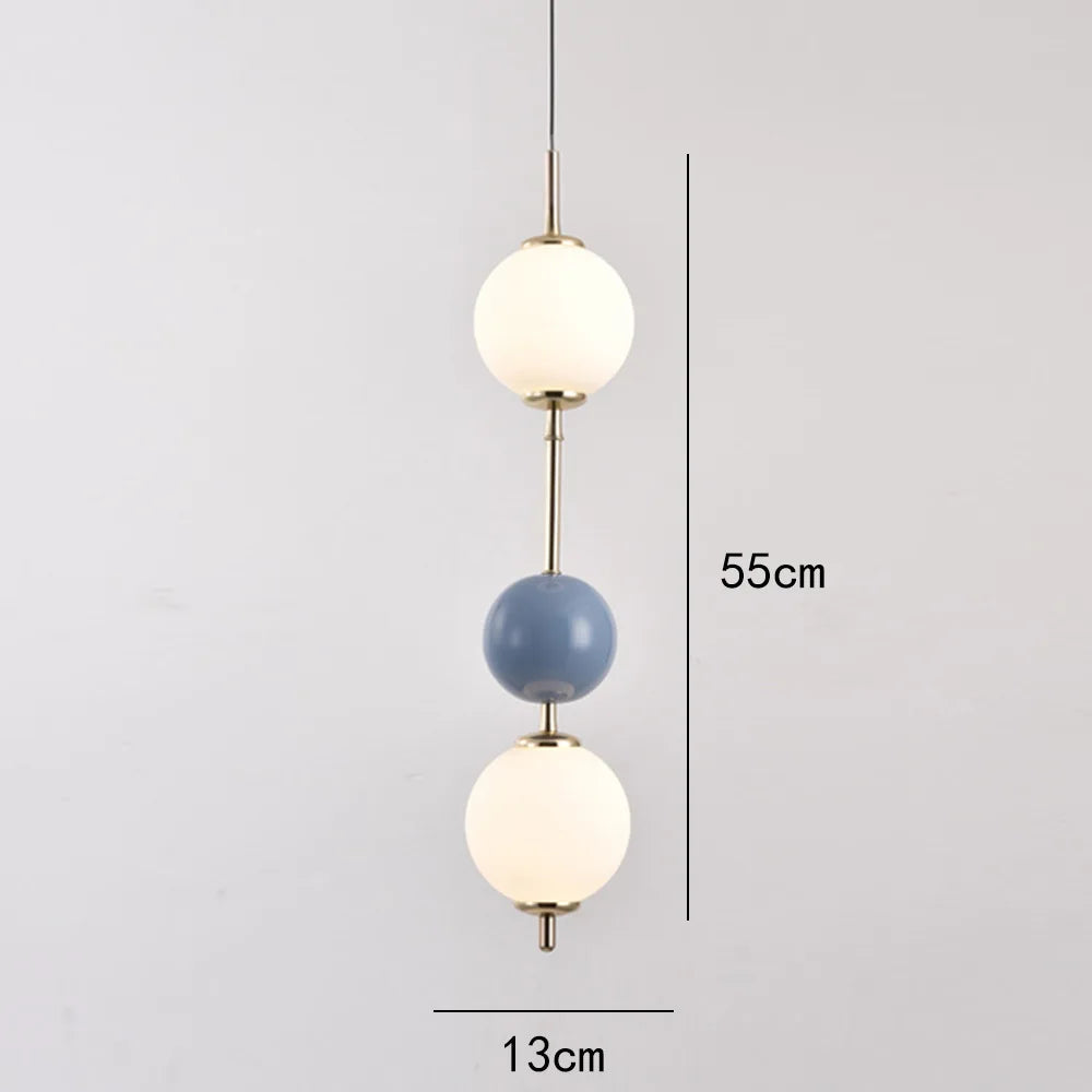 Glass Ball LED Pendant Light Ceiling Suspension Hanging for Living Dining Room Bedroom