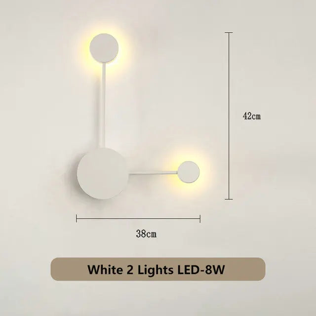 Modern Nordic Black Wall Lamp  AC110V AC220V Bedroom Bedside Wall Sconce Light Art Decoration Fixtures Living Room Wall Lights