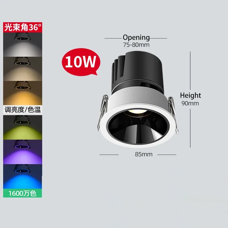 spot intelligent encastrable rond xiaomi mijia led rgb tuya zigbee