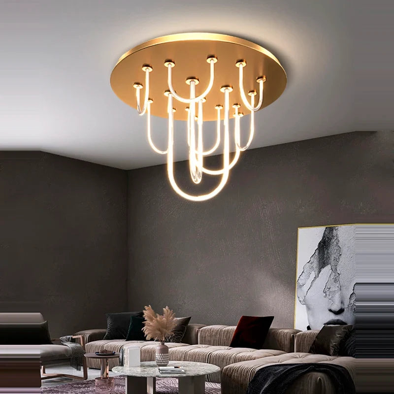 lustre led dimmable postmoderne ceinture magique 2022 nouvelle tendance