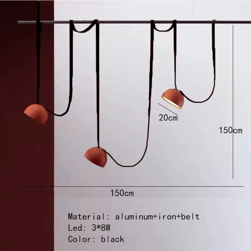 suspension en cuir artificiel pour bureau et magasin