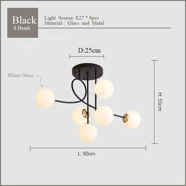 lustre en verre design pour un éclairage élégant intérieur