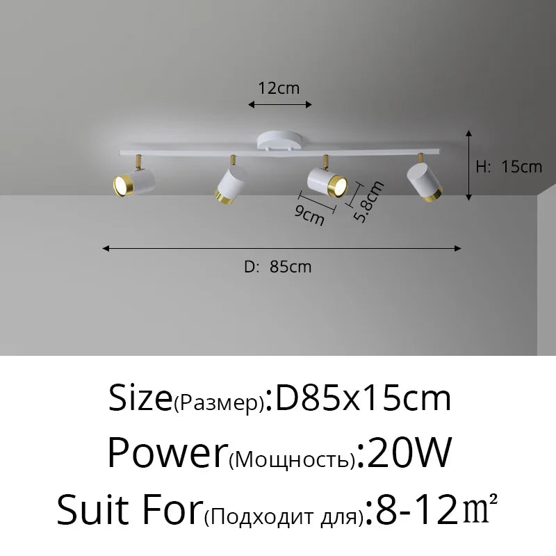 lustre moderne led pour magasin de vêtements et salon