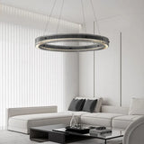 lustre led en anneau design nordique style italien moderne