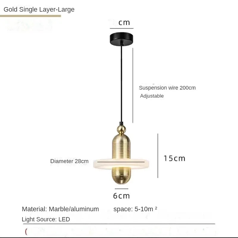 suspension en marbre naturel espagnol pour décoration élégante