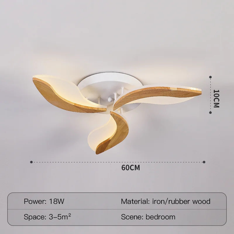 lustre moderne en bois et acrylique pour intérieur
