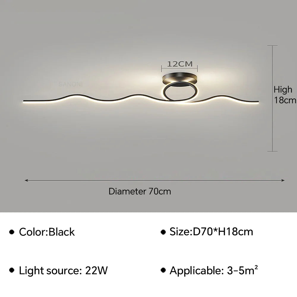 plafonnier led moderne pour une décoration intérieure élégante