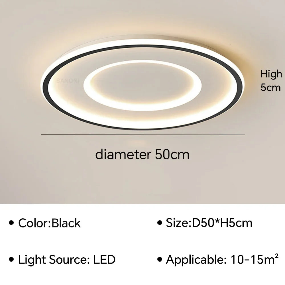 plafonnier led moderne pour décoration d'intérieur élégante