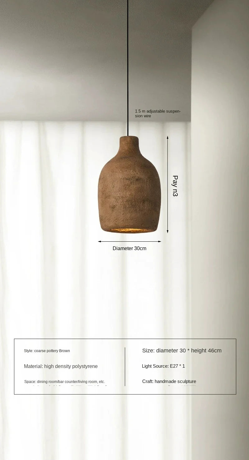 Lustre Wabi-sabi nordique simple moderne