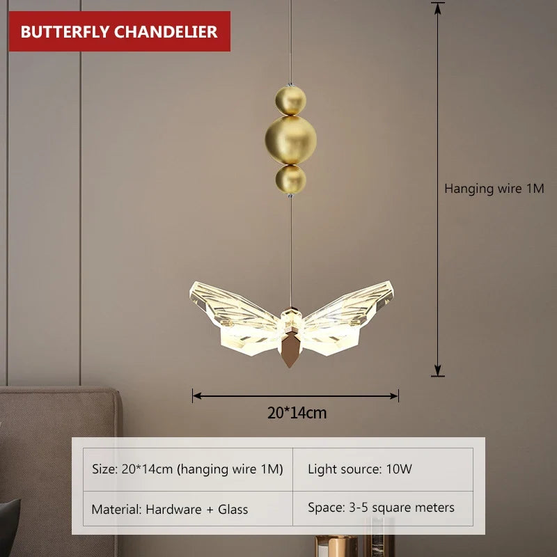 applique murale led papillon éclairage intérieur décoration moderne