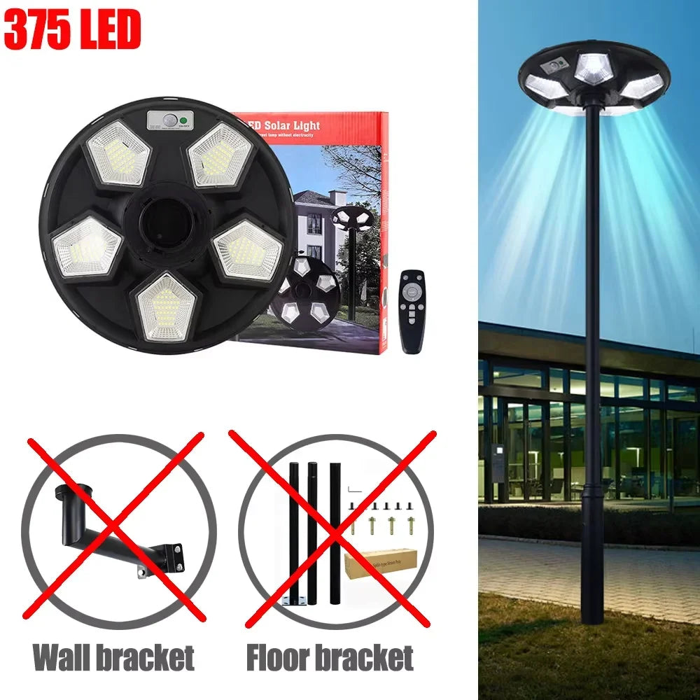 lampe solaire ronde pour jardin et éclairage extérieur