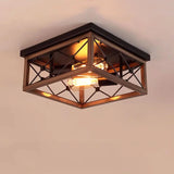 plafonnier carré rétro américain luminaire décoratif idéal