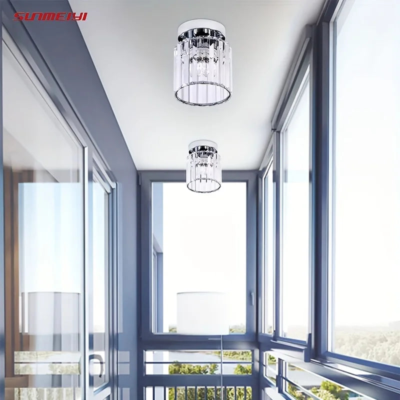 SUNMEIYI-Silver Modern Ceiling Light Lamp for Kitchen, Living Room, Home Decoration, Dining Room, Hallway