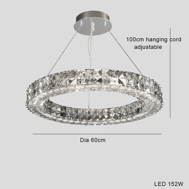 lustre suspendu en cristal design luxe nouvelle collection