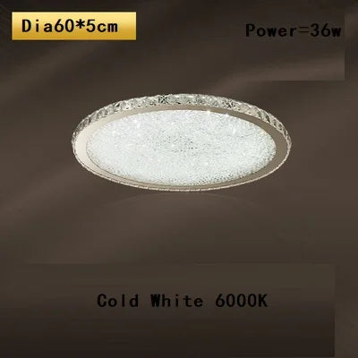 plafonnier led rond en cristal k9 design nordique luxueux romantique et chaleureux