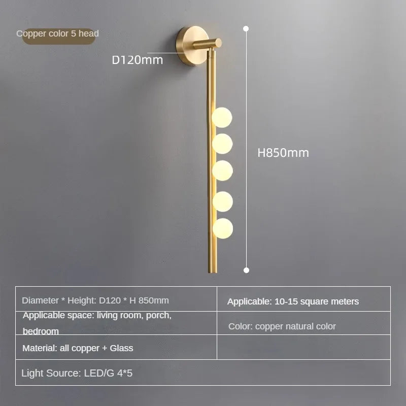 lampe de chevet en cuivre style industriel moderne