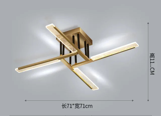 lustre acrylique dimmable moderne pour décoration intérieure élégante