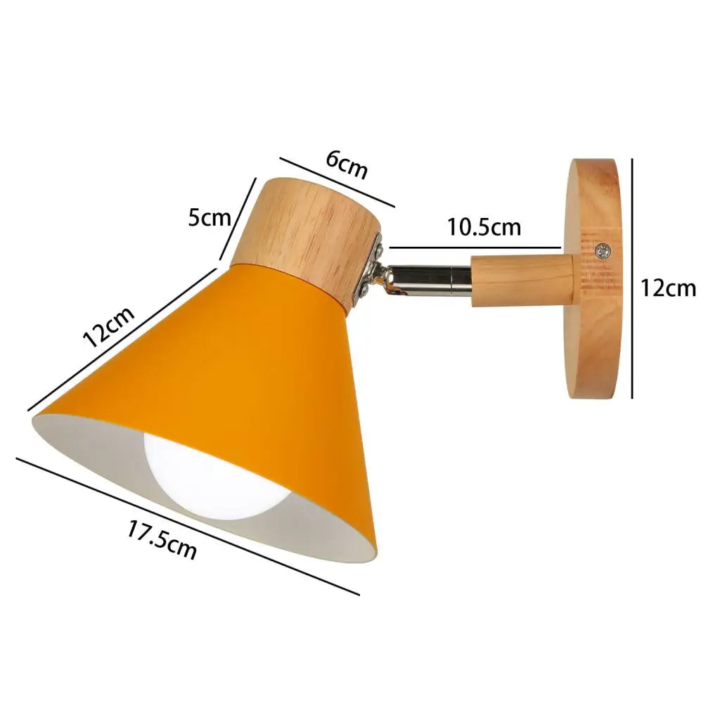 applique murale led nordique bois moderne décor maison