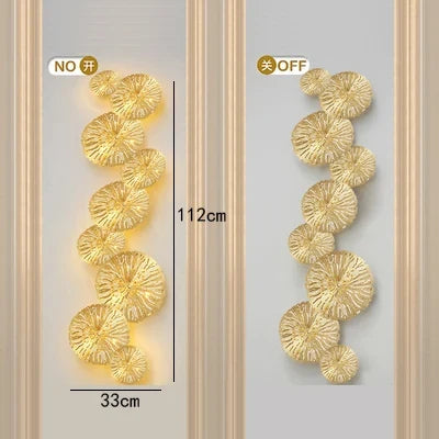 applique murale led dorée design moderne décoration intérieure
