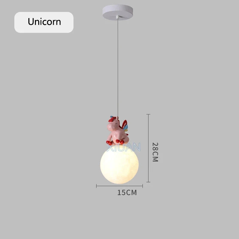 suspension design animal pour enfants cheval ours lapin baleine
