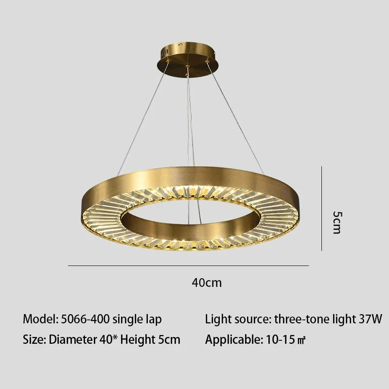 lustre en cristal à led design pour intérieur élégant