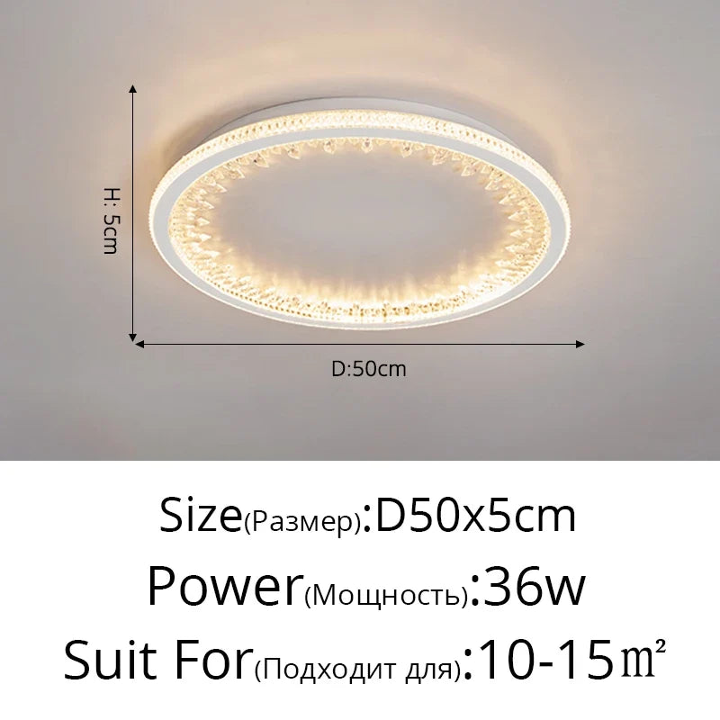 plafonnier moderne à leds avec télécommande design créatif intérieur