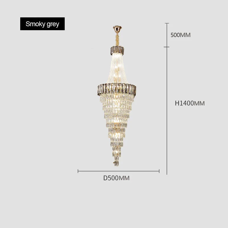 lustre contemporain en cristal pour décoration intérieure élégante