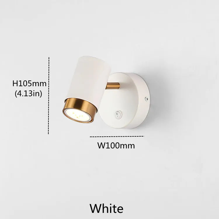 applique murale moderne à led avec interrupteur pour miroir décoratif