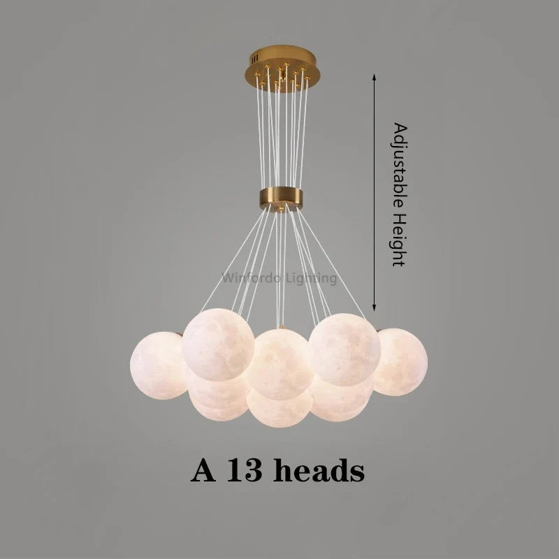 lustre led imprimé en 3d éclairage winfordo suspendu