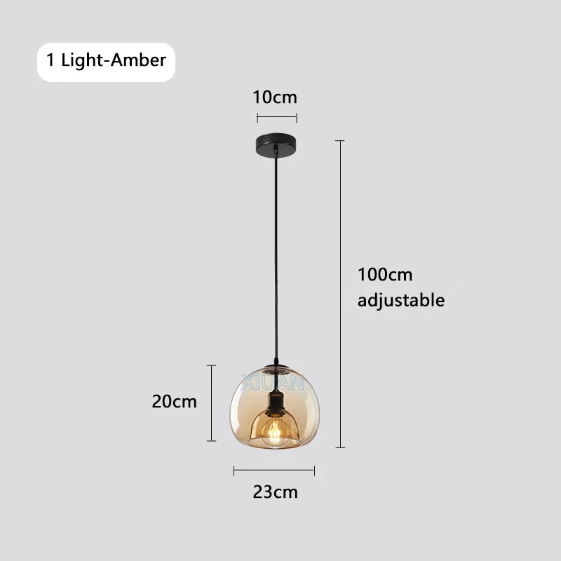suspension led industrielles à 3 lumières
