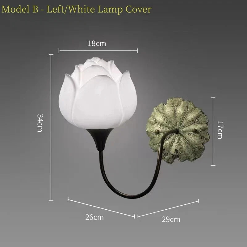 Applique murale Led en forme de Lotus
