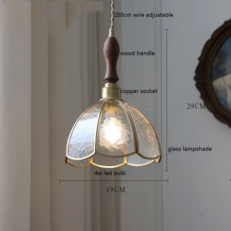iwhd lampe à main led moderne en verre cuivre papillon