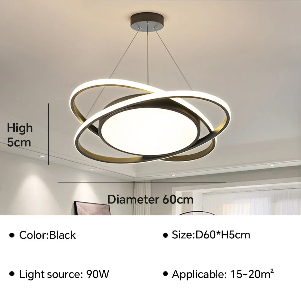 plafonnier led suspendu design moderne pour intérieur décoratif