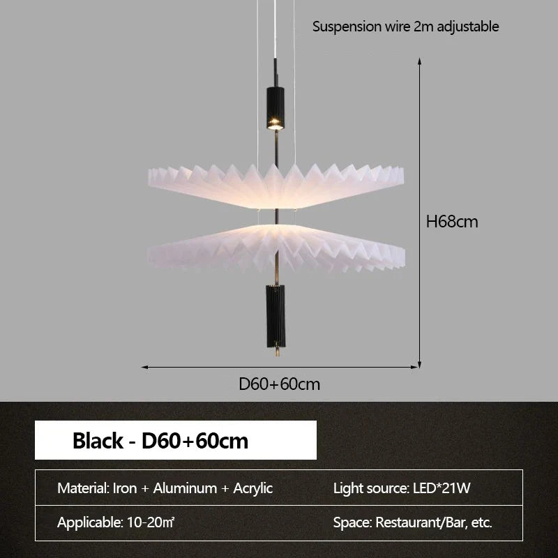 lustre minimaliste led art créatif pour intérieur moderne