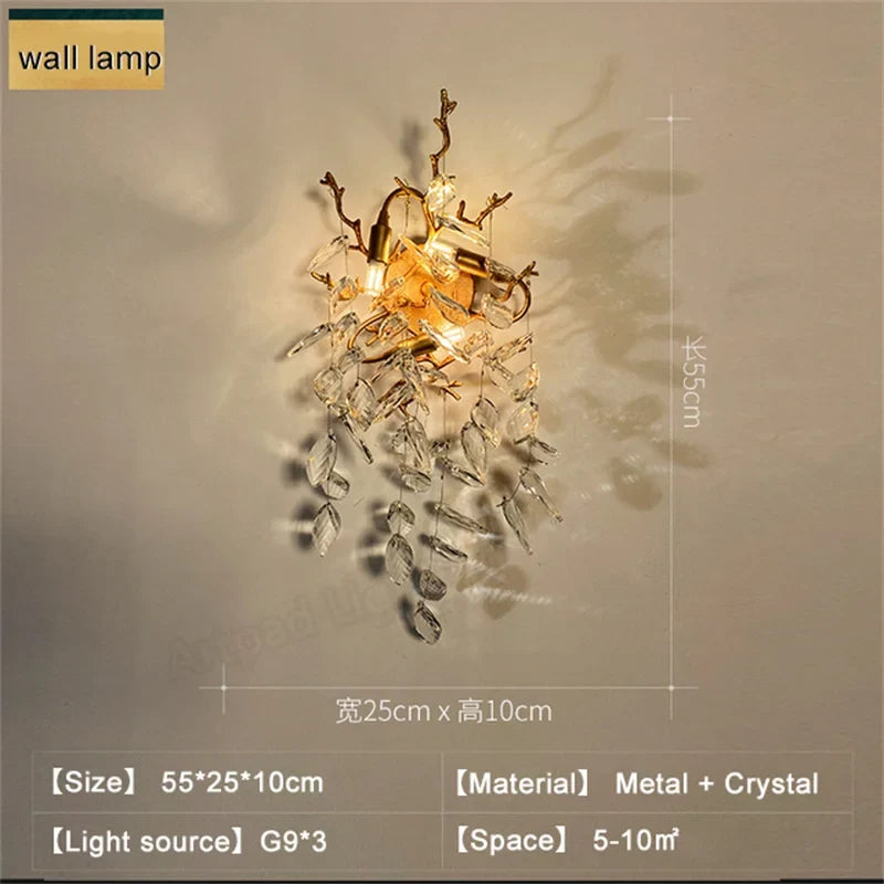 lustre en verre doré design luxueux pour décoration intérieure