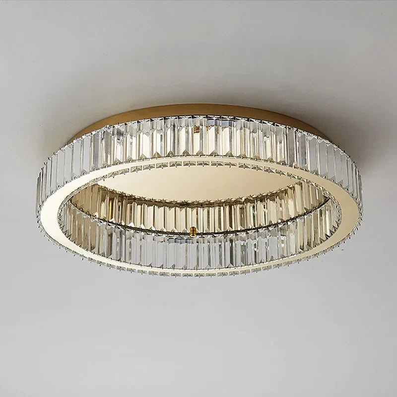 plafonnier en cristal luxueux pour décoration intérieure moderne
