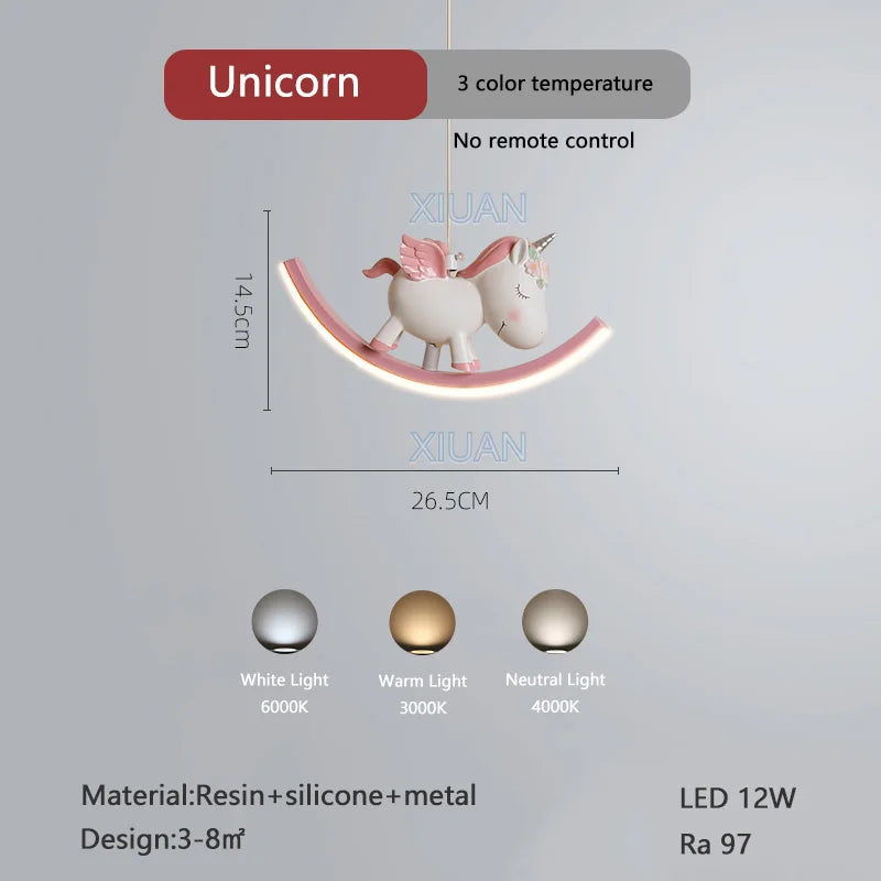 suspension créatives licorne éléphant ours pour enfants