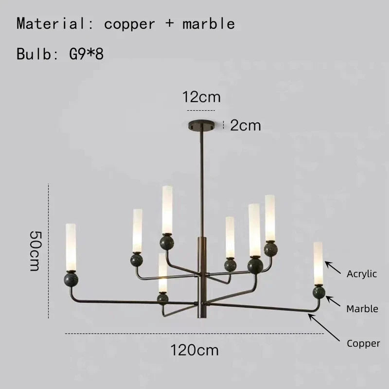 Suspension en marbre naturel