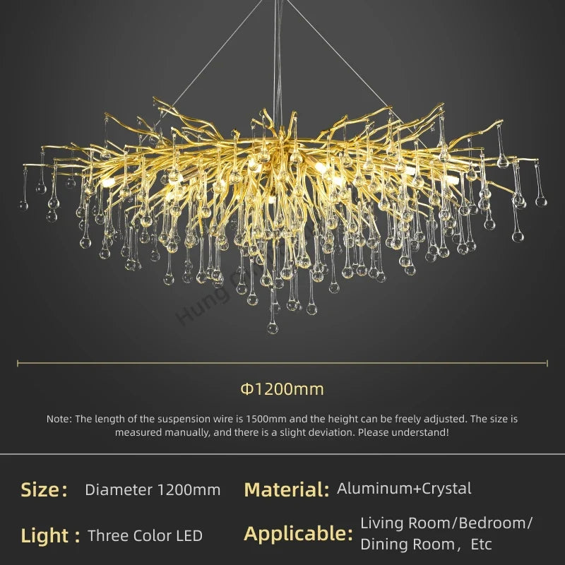 Pendant Lamp Chandelier,Pendant Lighting Fixtures,Pendant Lamp Chandelier,Tree-shaped Crystal Chandelier,Led Lighting Lamp,