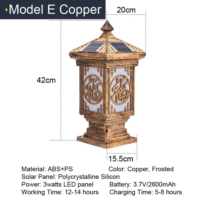 lampe solaire led décorative pour jardin et extérieur