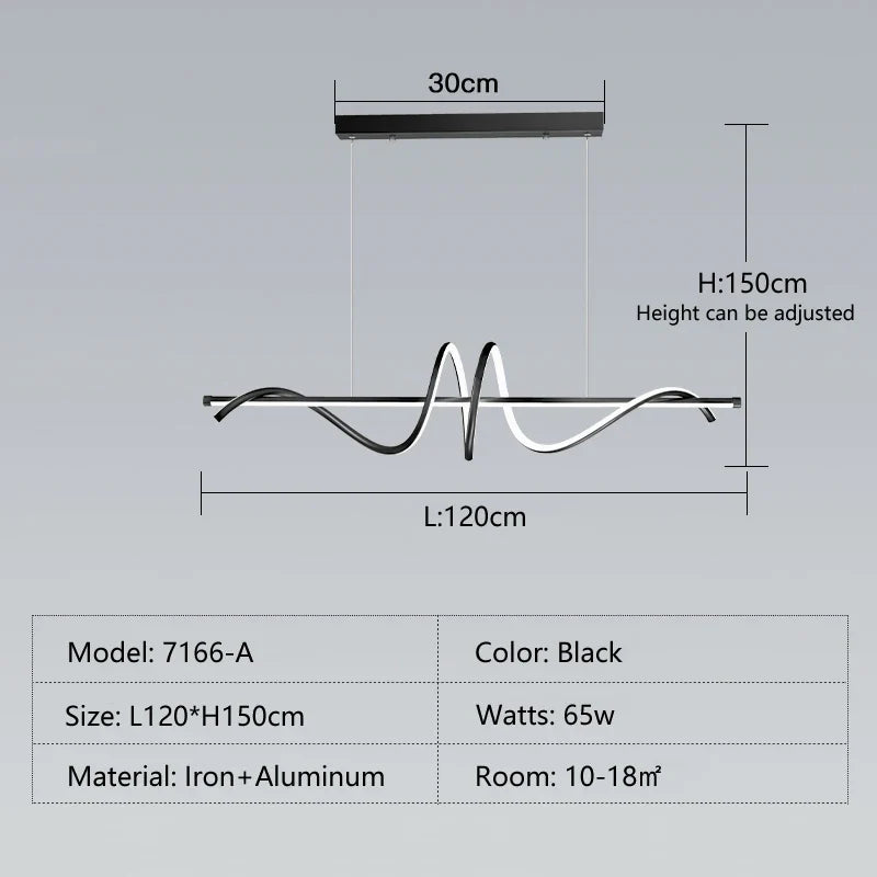 suspension moderne à led au design minimaliste élégant