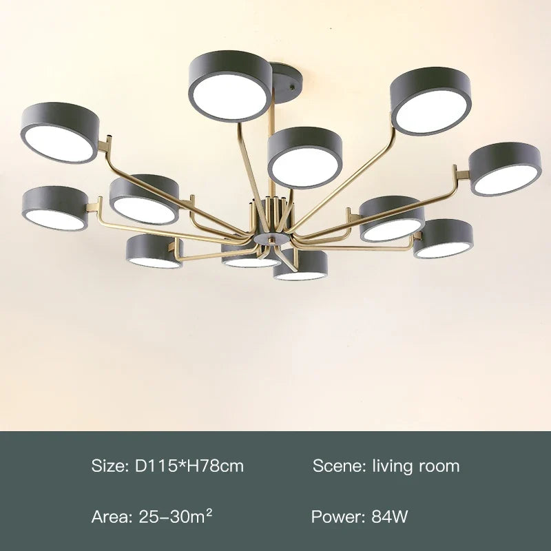 lustre moderne simple pour éclairage intérieur design élégant