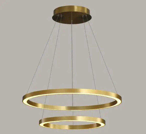 lustre led nordique circulaire pour décoration intérieure luxueuse
