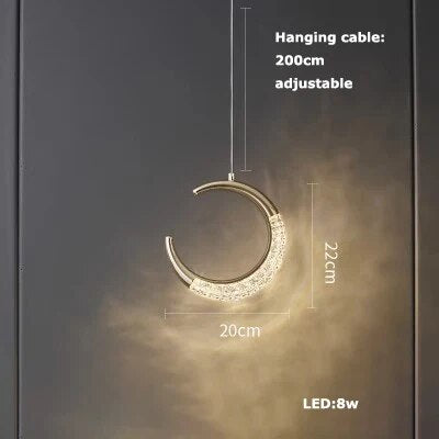 suspension luminaire cuir led verre lustre
